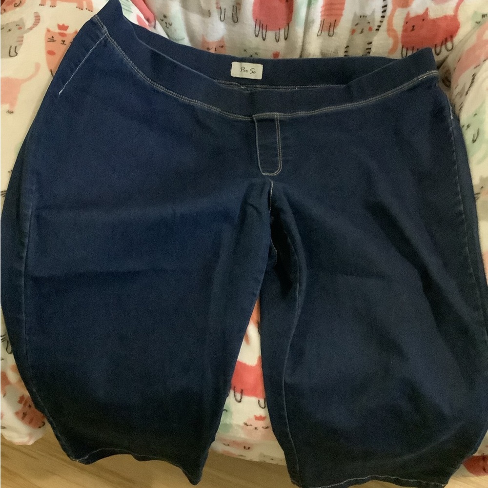 Per Se Indigo Denim Shorts